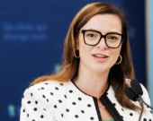 La ministre des Affaires francophone de l'Ontario, Natalia Kusendova-Bashta. &mdash; Photo : Simon Séguin-Bertrand/Le Droit