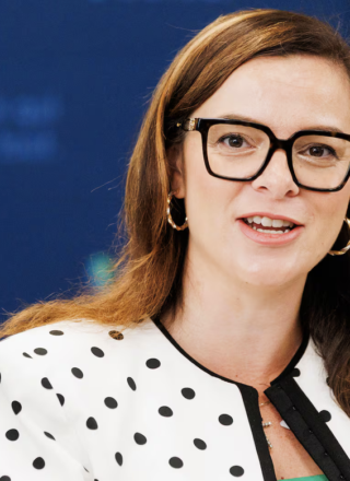 La ministre des Affaires francophone de l'Ontario, Natalia Kusendova-Bashta. &mdash; Photo : Simon Séguin-Bertrand/Le Droit