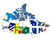   Photo : Drapeaux des communautés francophones canadiennes/quebeccultureblog.com