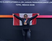 La jeune haltérophile participait à une des dernières compétitions à titre d’athlète junior; elle a ramené deux médailles de bronze et battu un record personnel du même souffle. &mdash; Photo de courtoisie