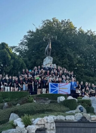 Les jeunes de Terre-Neuve-et-Labrador qui ont participé au programme de commémoration du sentier du Caribou de 2025. — Kelsey Fifield (Courtoisie)