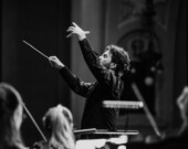 Simon Rivard en plein action avec l’Orchestre classique de Montréal. — Brent Calis (Courtoisie)