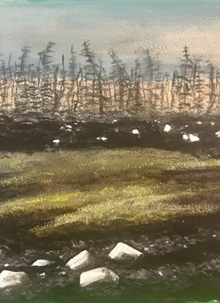 The Oasis (2026) de la peintre Joanne Cole. &mdash; Joanne Cole