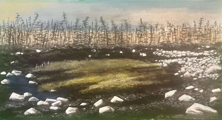 The Oasis (2026) de la peintre Joanne Cole. &mdash; Joanne Cole