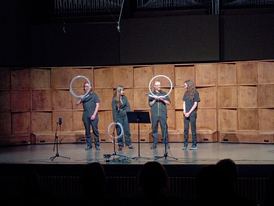 Le collectif musical montréalais Weather Vane est composé de Greg Bruce, Tommy Davis, Maryse Legault et Kasey Pocius. &mdash; Jouana Hanitriniaina