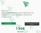 Planctus, lancée le 16 mars par la Chaire de recherche, Droits et enjeux linguistiques de l’Université d’Ottawa, se donne pour double mission de vulgariser les droits linguistiques et de les rendre plus accessibles afin que chacun puisse devenir une «sentinelle» du français au Canada. &mdash; Crédit : Site web Planctus