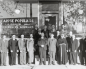 La Caisse populaire de Welland ouvre ses portes en 1949.   &mdash; Capture d’écran L’Express