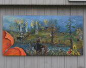 Une des murales du centre-ville de Sturgeon Falls, réalisée par Paulyne. &mdash; Photo : Éric Boutilier