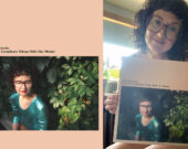 Julie Katrinette (Houle) avec une copie vinyle de son nouvel album, Let’s Not Complicate Things (With our Minds). &mdash; Photo : Courtoisie