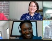 Webinaire organisé par le PCFE le 19 aout sur l’importance de l’entrepreneuriat féminin pour la reprise économique, en partenariat avec Femmessor. &mdash; Crédit : capture d’écran par Annik Chalifour