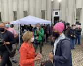Carol Hughes et Jagmeet Singh &mdash; Photo : Campagne de Carol Hughes