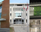 L'Université de Hearst, l'Université de Sudbury et l'Université de l'Ontario français. &mdash; Photos : Archives