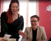 Mélissa Audette et une partie de l'équipe de Design de Plume &mdash; Photo : Courtoisie