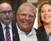 Steven Del Duca, Doug Ford et Andrea Horwath &mdash; Phots : Wikimedias Commons