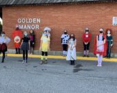 Les membres du PDE de l’École catholique Sacré-Cœur de Timmins (1re rangée de gauche à droite) : Grace Kelly, Geneviève Kelly, Éloïse Bekkers, Eva Bonnieul, Kaitlyn Skinner; (2e rangée) : Alex Mainville, Charlotte Nichols, Elena Moreau, Krystina Leblanc, Chelsey Piché et Cloé Bélanger-Gallant. Absente de la photo : Sydney Picard. &mdash; Photo : Courtoisie