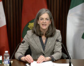 La commissaire aux services en français de l’Ontario, Kelly Burke. &mdash; Photo : Capture d’écran