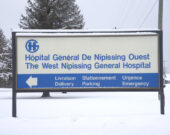 Affiche de l'Hôpital général de Nipissing Ouest &mdash; Photo : Archives