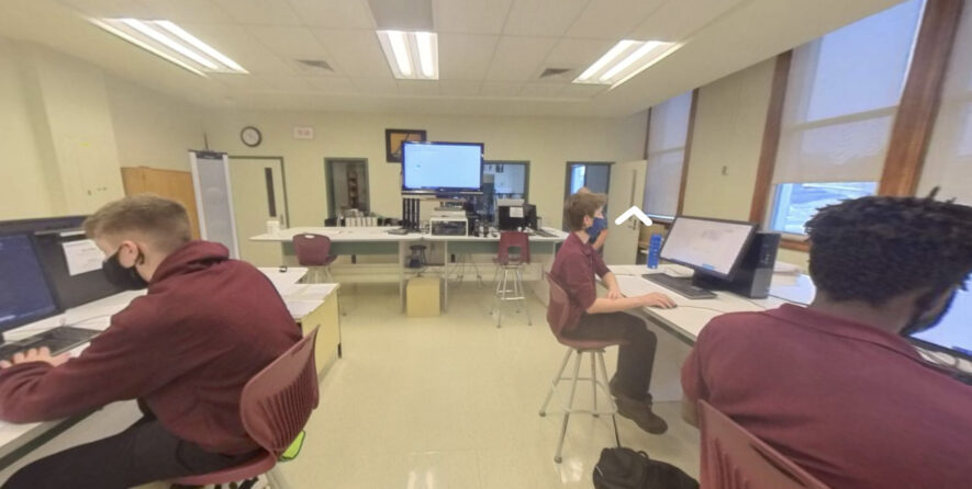 Quelques images des portes ouvertes virtuelles — Photo : Capture d’écran