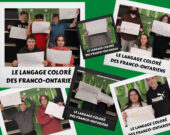 Les expressions colorées franco-ontariennes ont permis aux élèves de 9e année de Marie-Pier Levasseur de l'École secondaire Hanmer de remporter un prix dans la catégorie secondaire.  &mdash; Photo : https://acelf.ca