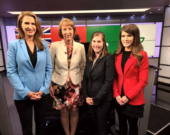 Caroline Mulroney, France Gélinas, Cara Des Granges et Amanda Simard &mdash; Photo : Courtoisie