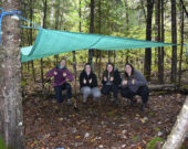 Un groupe d’élèves de l’École secondaire publique Nipissing Ouest dormiront bien au sec dans leur nouvel abri. — Photo : Courtoisie