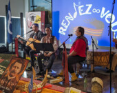 Rodney et Richard Meilleur du groupe Rendez-vous, Mélanie Smits et Éric Dupuis  &mdash; Photo : Julien Cayouette