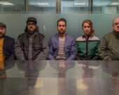 Le quintette franco-ontarien Improtéine est aux manettes d’Improtéine expose 2023 sur ICI Radio-Canada le 31 décembre. De gauche à droite, Nadia Campbell, Vincent Poirier, Olivier Nadon, Martin Laporte et Stéphane Guertin.  &mdash; Photo : Philippe Larivière