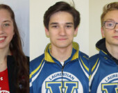 Delaney Schumacher, Olivier Bonin-Ducharme et Samuel Branconnier
 &mdash; Photos : Courtoisie