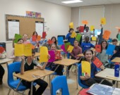 Les élèves de la 7e année de la classe de M. Komi à l’École St-Pierre (Sudbury) &mdash; Photo : Courtoisie