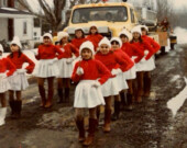 Les majorettes dans la parade du Carnaval.  &mdash; Photo : Courtoisie.