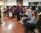 Une pratique des Troubadours, une semaine avant leur spectacle de Noel 2023.  &mdash; Photo: Mehdi Mehenni
