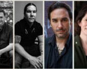 De gauche à droite : Rémi Labrecque, Waubgeshig Rice, Charles Bender et Sonya Malaborza. &mdash; Photo : Salon du livre du Grand Sudbury