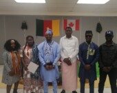 Les six membres du nouveau bureau, de gauche à droite : Noëlle Kérane, Grâce Tongue,
Serges Foussi, Lionel Ndoumba, Landry Nana, Jacques Mbappé. &mdash; Photo : Mehdi Mehenni
