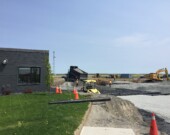 Le chantier de construction de la nouvelle aile du Témiskaming Lodge. &mdash; Photo : Marc Dumont