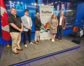 De gauche à droite, Luke Begley, Brendan Skiffington, Jason Bubba, Viviane Lapointe, Paul Lefebvre. &mdash; Photo : Donald Dennie