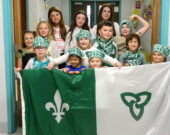 De fiers élèves de l’école catholique Notre-Dame, à Foleyet. &mdash; Photo : Archives