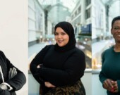 Abdoul-Malik Ahmad (gauche) a annoncé la diffusion prochaine de la deuxième phase de l’enquête pour renforcer la base de données, Eya Benhassine (centre) a souligné que l’échantillon de la première phase de l’enquête est trop petit pour généraliser les résultats concrets, Kimberly Jean Pharuns (droite), la directrice générale de l’OIFC, a assuré que son organisme travaillera sur des pratiques prometteuses à l’issue des résultats de cette enquête. &mdash; Photos : Courtoisie OIFC