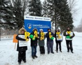 Les professeures et professeurs de l'Université Laurentienne ont tenu leur dernier rassemblement le vendredi 6 février, totalisant deux semaines de grève. &mdash; Photo : APPUL