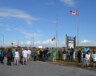 Cérémonie de levée du drapeau le 25 septembre, au Témiskaming.  &mdash; Photo : Courtoisie/Archives 