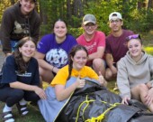 Les participants ont mis en pratique des connaissances en technique de nœuds et survie en milieu sauvage. 
 &mdash; Photo : École secondaire catholique La Renaissance