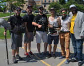 De gauche à droite, les membres de l’équipe Rivard qui ont filmé en Clare : Marc Landry, Miguel Gauthier, James Mergher, Philippe Bellefeuille, Kevin McIntyre et Olivier Nadon. &mdash; Richard Landry