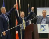De gauche à droite : Tim Houston, Colton LeBlanc et Chris d’Entremont. &mdash; Norbert LeBlanc