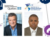 Sylvain Lafrance (HEC Montréal et la revue Gestion) et Luné Roc Pierre Louis (Université d’État d’Haïti) sont tous les deux conférenciers d’honneur au colloque Les médias francophones sous toutes leurs coutures. &mdash; Gracieuseté