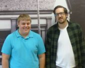 Isaiah Albright, assistant de bureau et François d’Entremont, coordonnateur de projet pour le CAPEB. &mdash; Norbert LeBlanc
