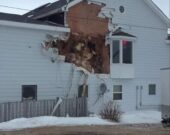 Quelques dommages chez Laurie’s Motel Inn pendant la tempête de vent de 229 km/h à Chéticamp. &mdash; Rosie AuCoin-Grace