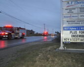 Le défilé a longé la baie Sainte-Marie dans la municipalité de Clare. &mdash; Richard Landry