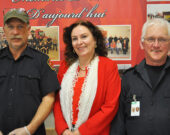 De gauche à droite, le chef Daniel Gaudet, Anna d’Alessio et Michel Belliveau.   &mdash; Richard Landry