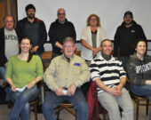 Le nouvel exécutif du Club de la Pointe, de gauche à droite en arrière : Gary Landry, Darren Blinn, Mathieu Boudreau, Judy Bonnenfant et Jean-Claude Comeau et en avant : Lianne Melanson, Russell Comeau, Phil Meuse et Andrea Meuse.   &mdash; Richard Landry