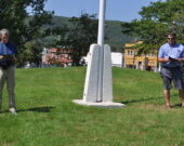 De gauche à droite, Alain LeBlanc et Mark Hébert ont animé l’activité au site d’Annapolis Royal.   &mdash; Richard Landry