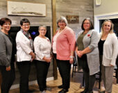 De gauche à droite : Gail Doucet, directrice; Elaine Maillet, directrice; Glenda Doucet-Boudreau, présidente; Betty Ann German, sécretaire; Lorraine Saulnier, trésorière et Shawna Comeau, facilitatrice. Absente de la photo, Élise Comeau et Patricia Melanson, directrices.   &mdash; Lisa Doucette